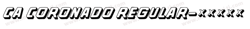 CA Coronado Regular字体转换